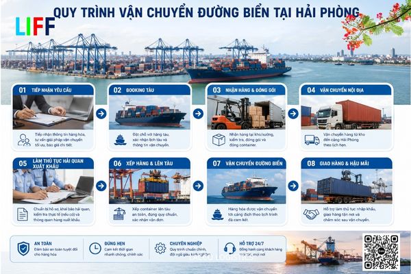 Quy tr&igrave;nh vận chuyển đường biển tại Hải Ph&ograve;ng chuẩn chỉnh tại LACCO